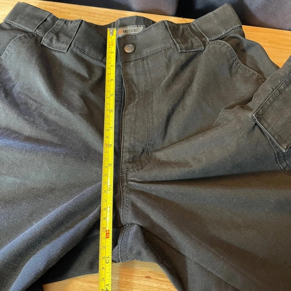 5.11 Tactical Series Black Ripstop Cargo Pants Men's Medium Regular Workwear